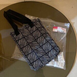 Thirty-One Twice as Nice Tote – Black & White Geometric